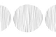 Black Tribal Circle Lines Ornament