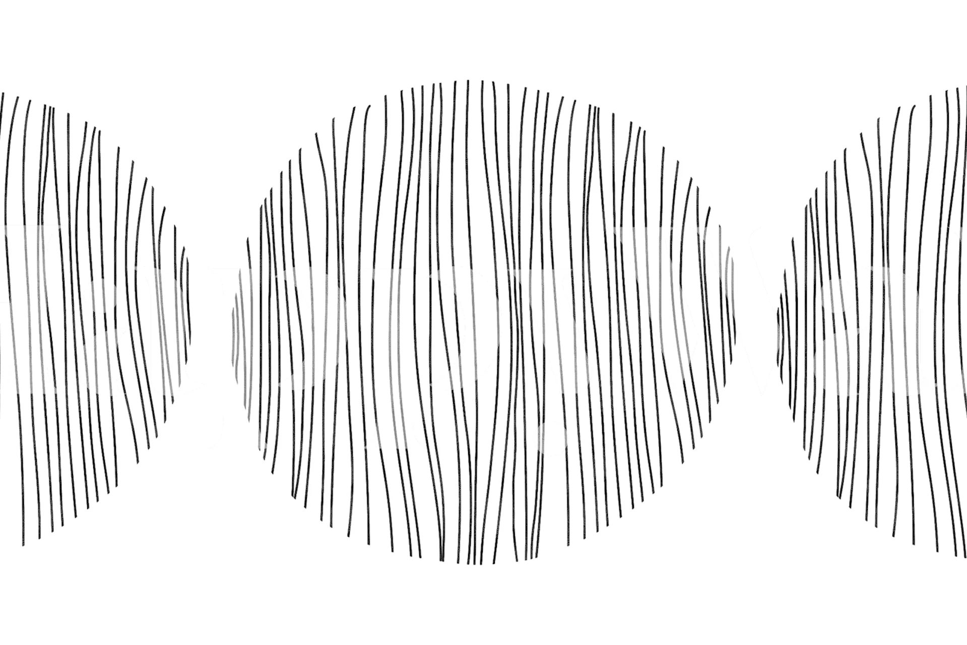 Black tribal circle lines pattern wallpaper