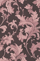 Vintage Victorian Swirl Opulence Dusty Pink tapete