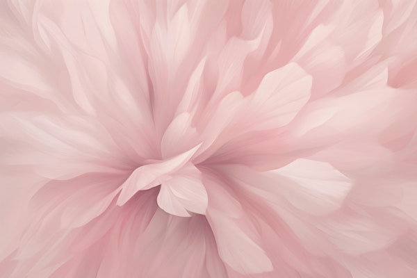 Bare Bloom Brushwork Abstract Flower Pink