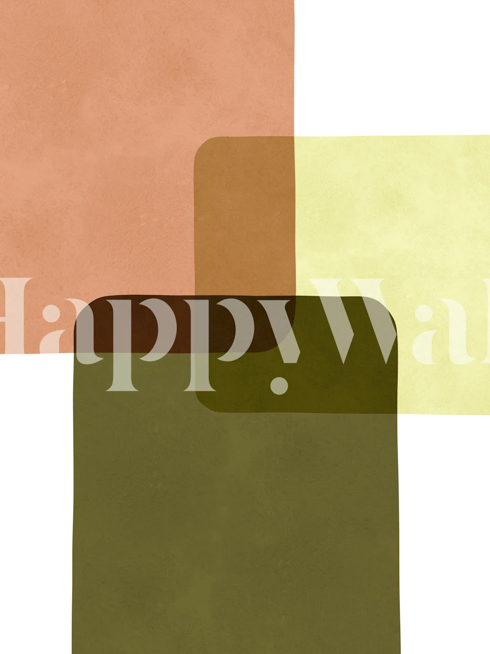 Design della carta da parati Boho minimalism in una stanza