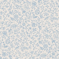 Birds and flowers baby blue nursery ταπετσαρία