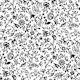 Black and white nature print