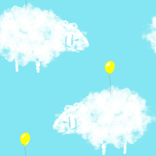 Cloud sheeps for the kidsroom