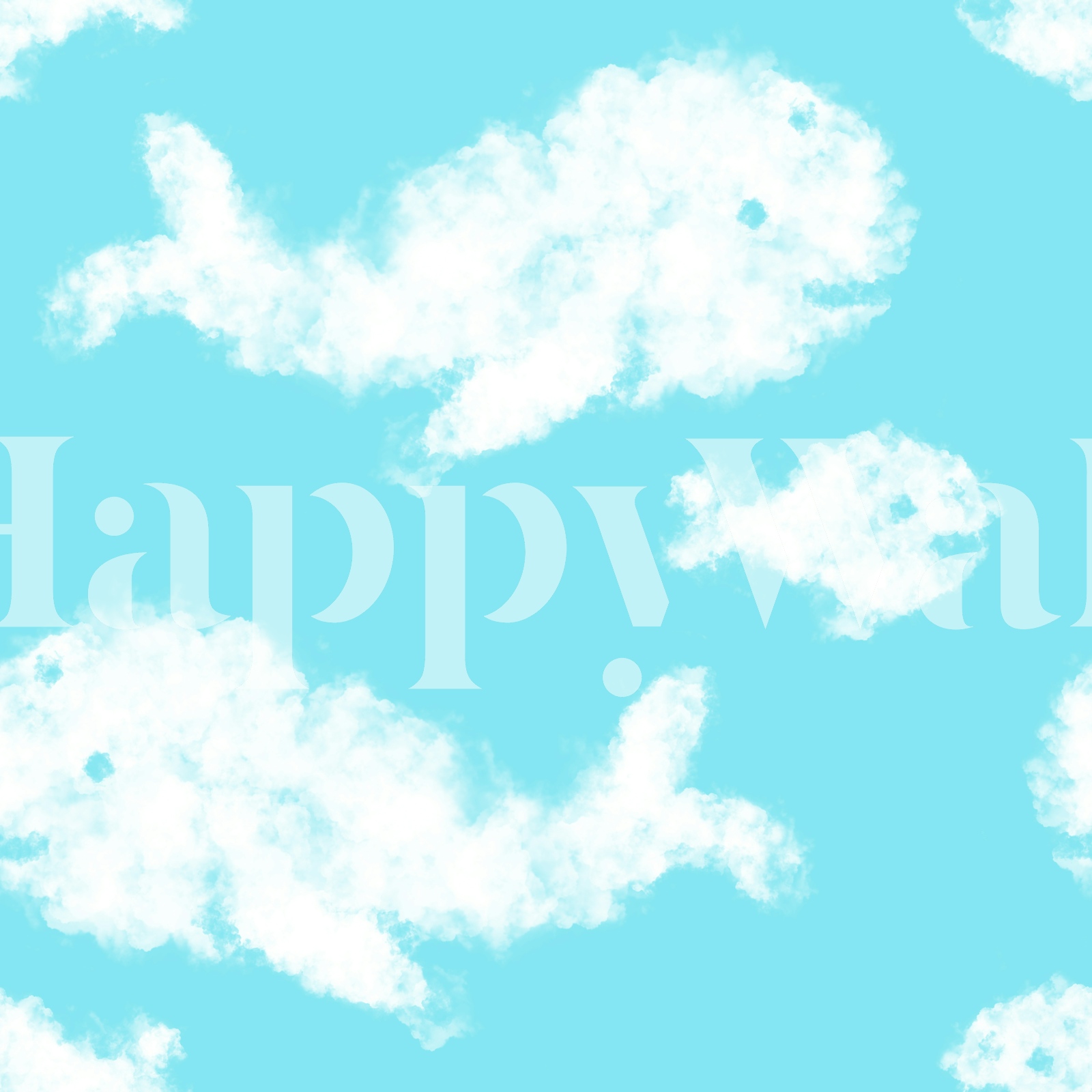 Cloud Whales Wallpaper | happywall.com