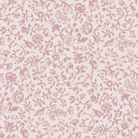 Birds and flowers baby pink nursery ταπετσαρία