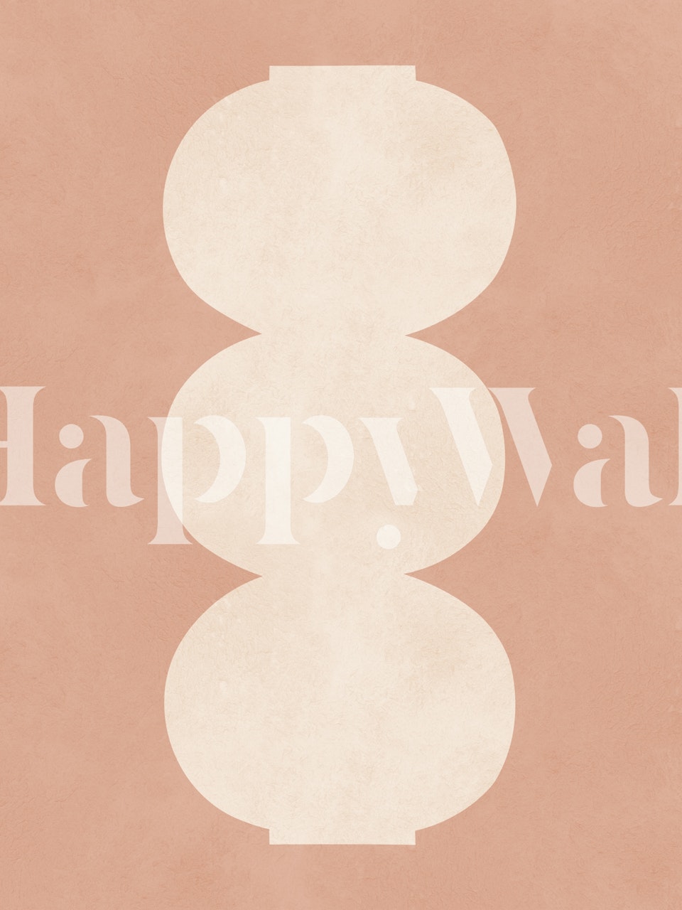 Abstract nude shapes on a soft pink background wallpaper