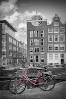 AMSTERDAM Flower Canal in colorkey wallpaper