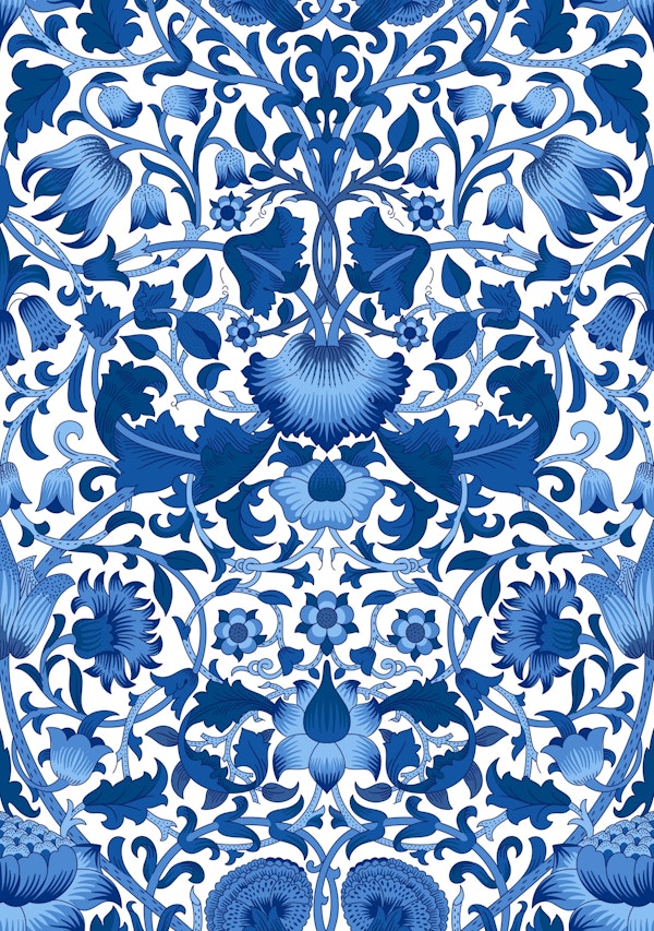 Victorian Lodden Dark Blue pattern