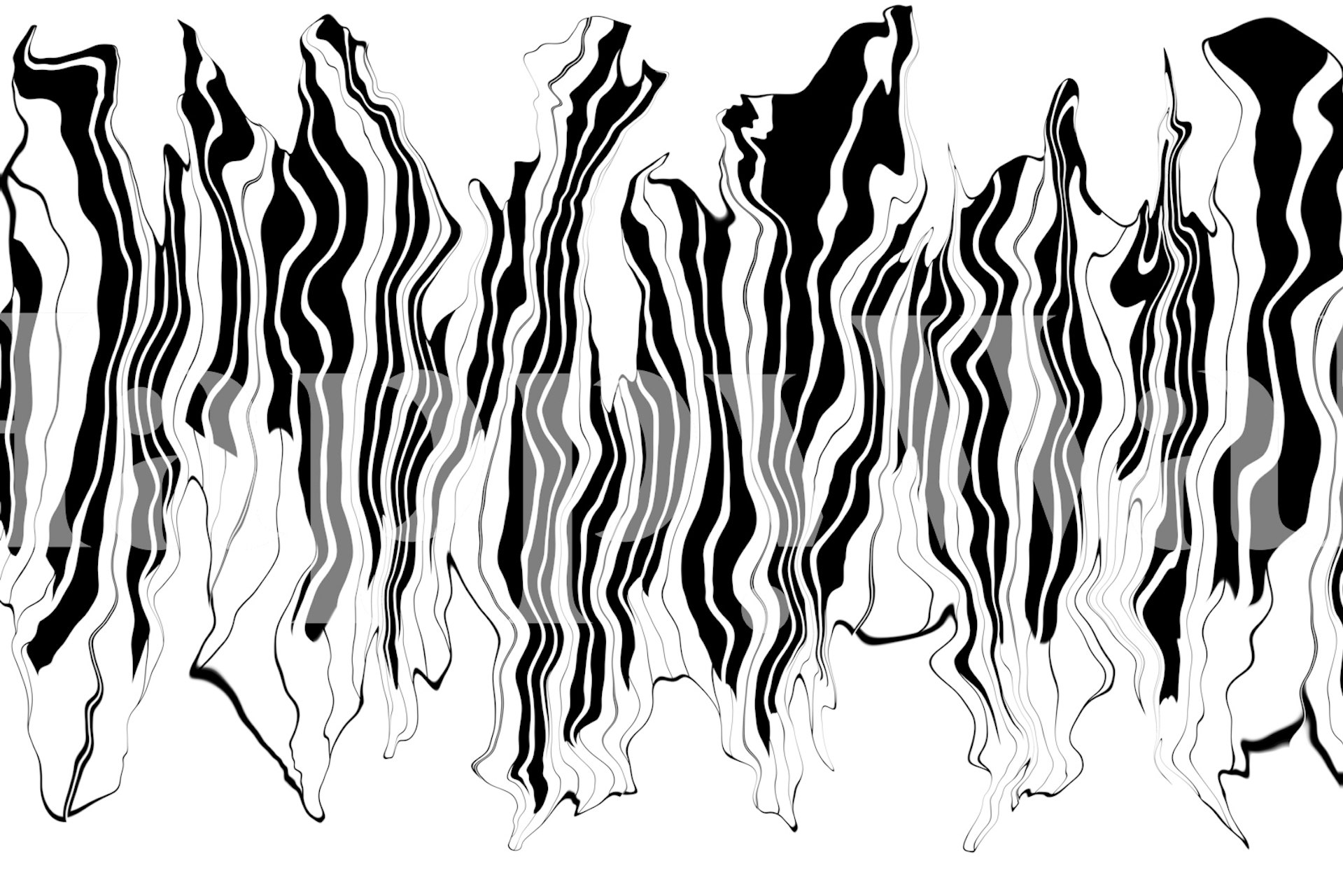 Ταπετσαρία Liquefied Piano Keyboard 3 σε ένα δωμάτιο