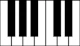 Piano keyboard pattern 2