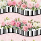 Shabby Chic piano keyboard waves 1
