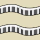 Piano Waves 1 cream background