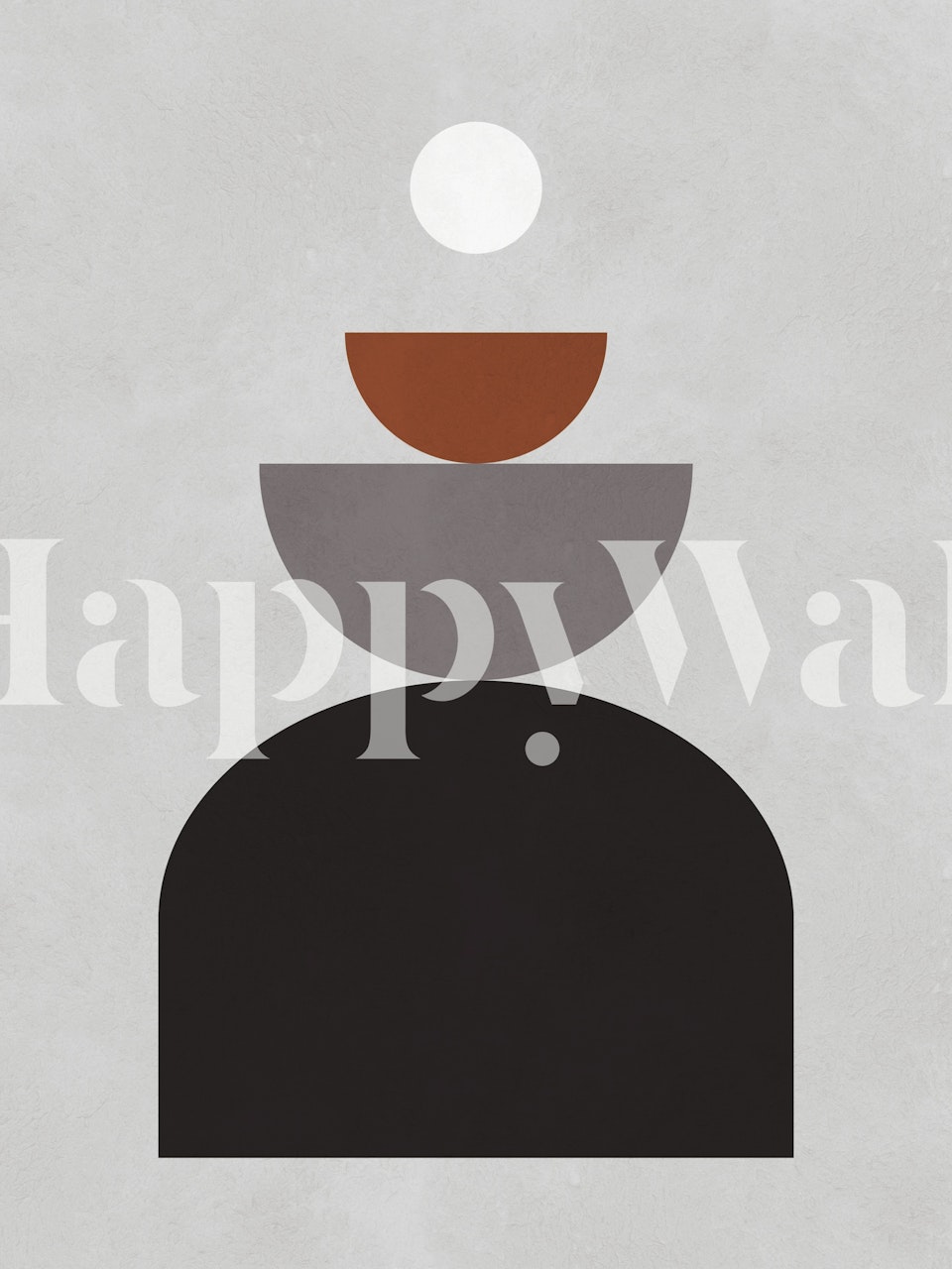 Geometric lines and circles Tapete in einem Zimmer