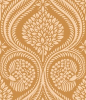 Florence damask - Golden - Large scale behang