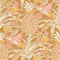 Tropicana damask - Golden palette - Small tapet