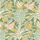 Tropicana damask - Green - Small scale