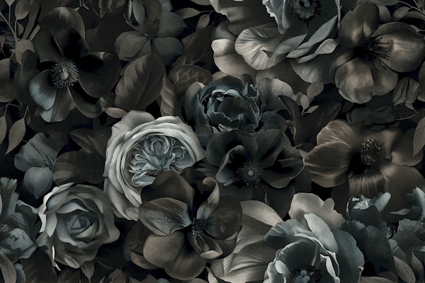 Midnight Garden Moody Baroque Opulence Grey