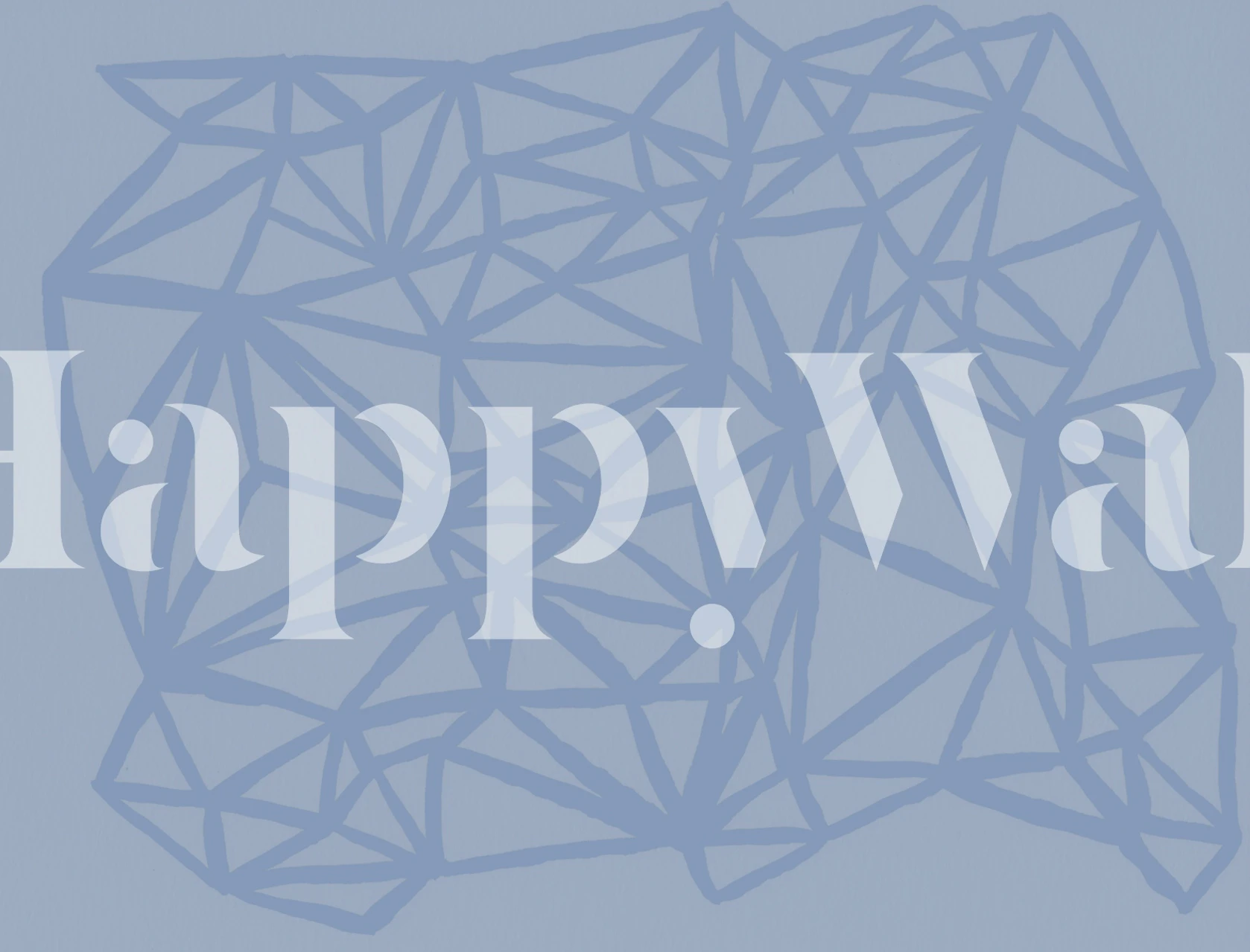 Svijetloplava geometrijska rešetka u sobi