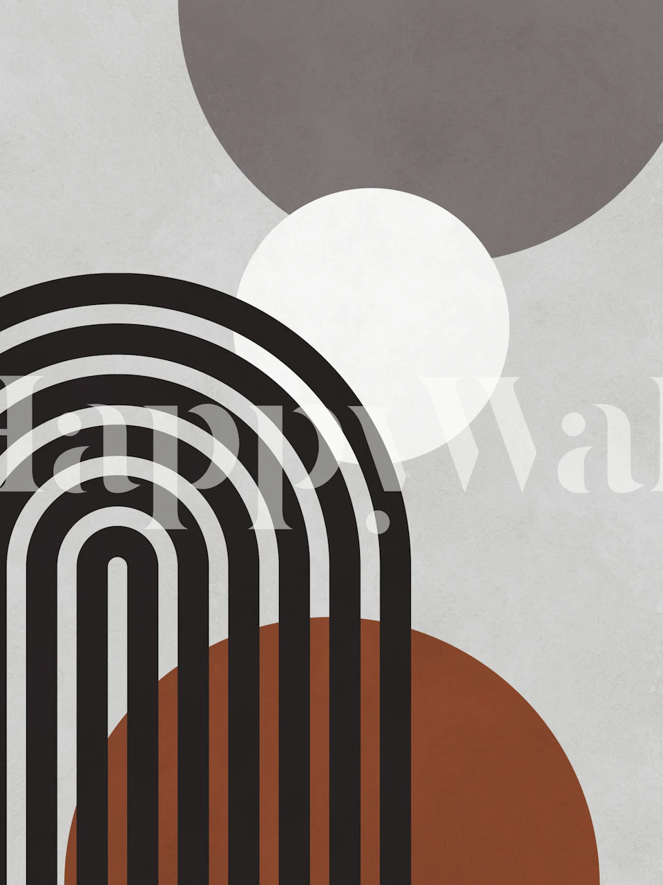 Geometric lines and circles wallpaper design