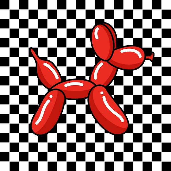 Red Balloon Dog 1