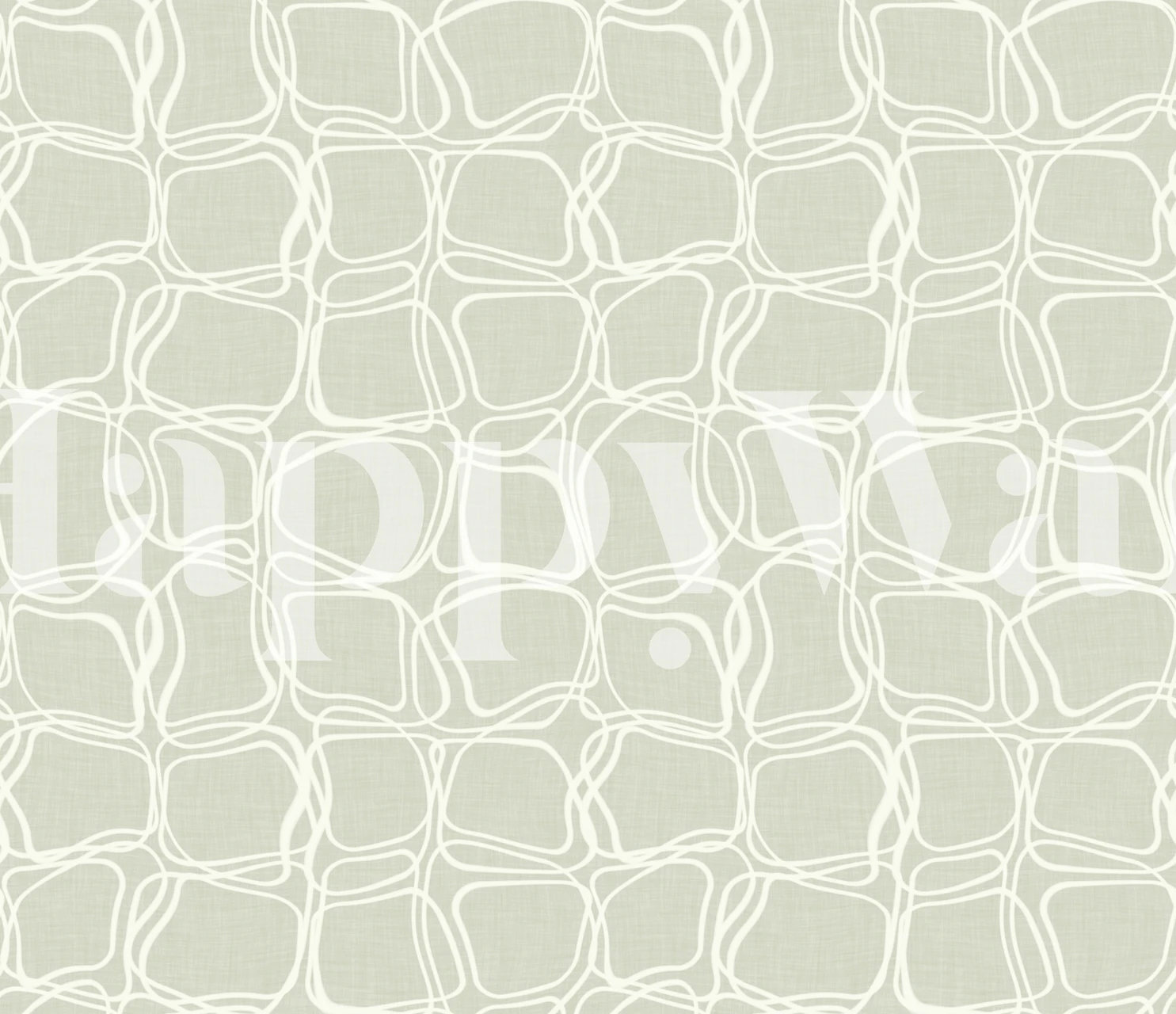 Abstract random circle sketch wall mural in neutral colors