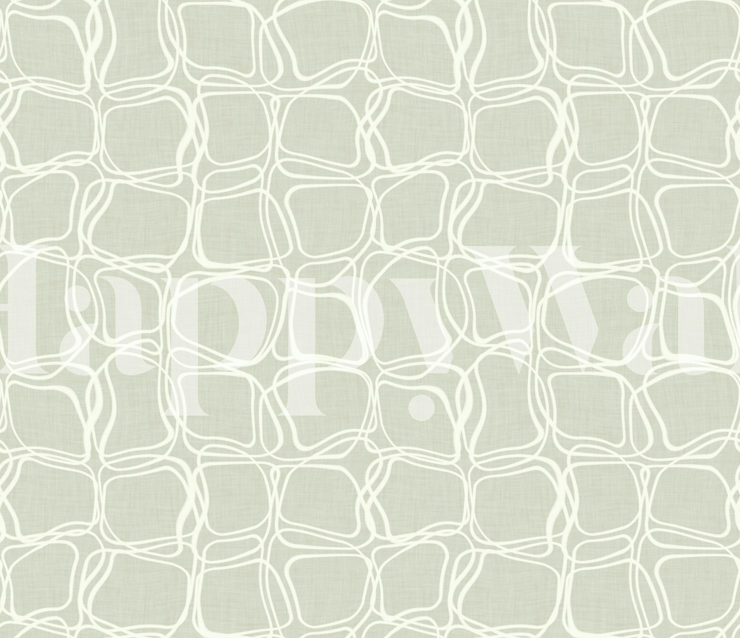 Abstract random circle sketch wall mural in neutral colors