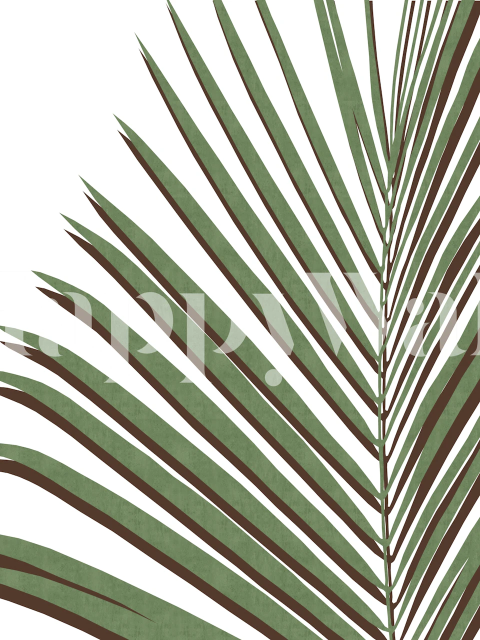 Organic nature wallpaper design in a room