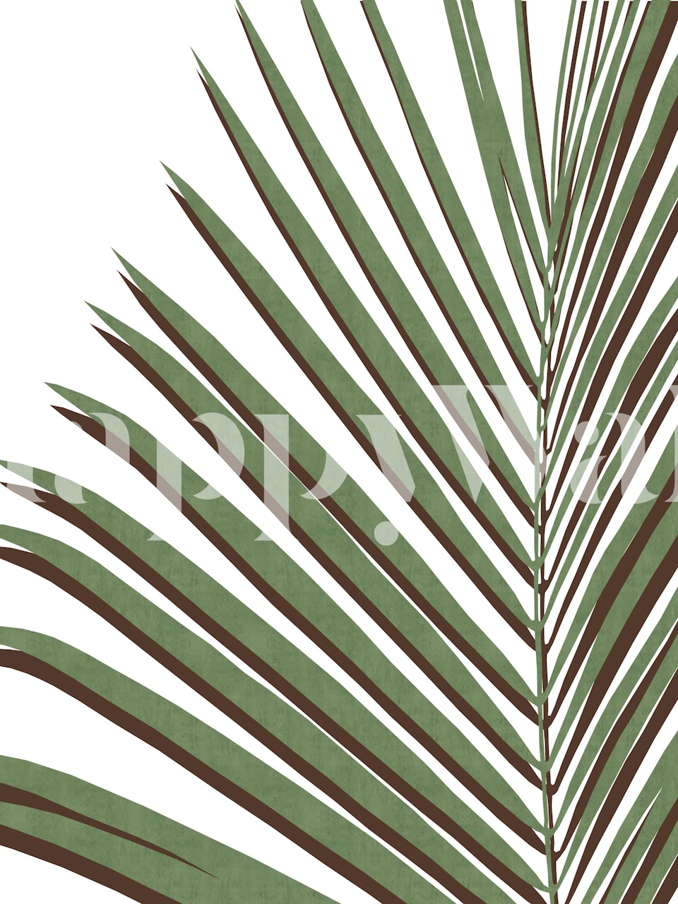 Organic nature tapetdesign i et rom