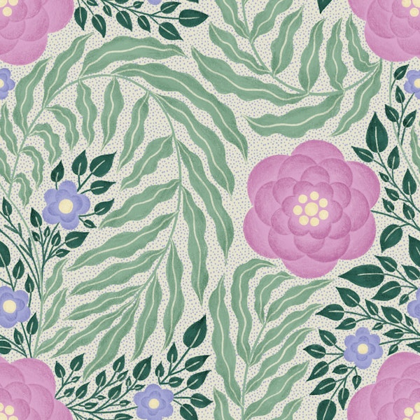 Spring florals in pastel tones