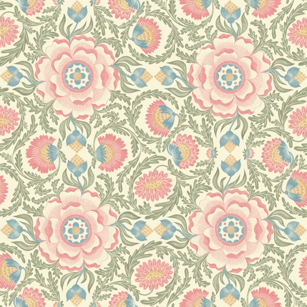 Delicate floral meadow in pastel colours