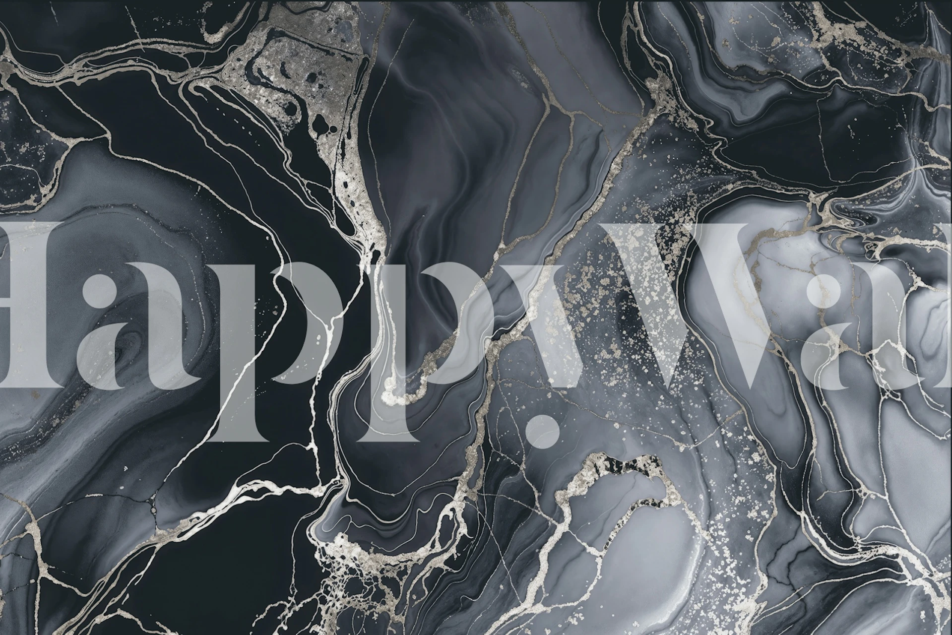 Magnific Marble Blue Grey Luxury tapet i et rom