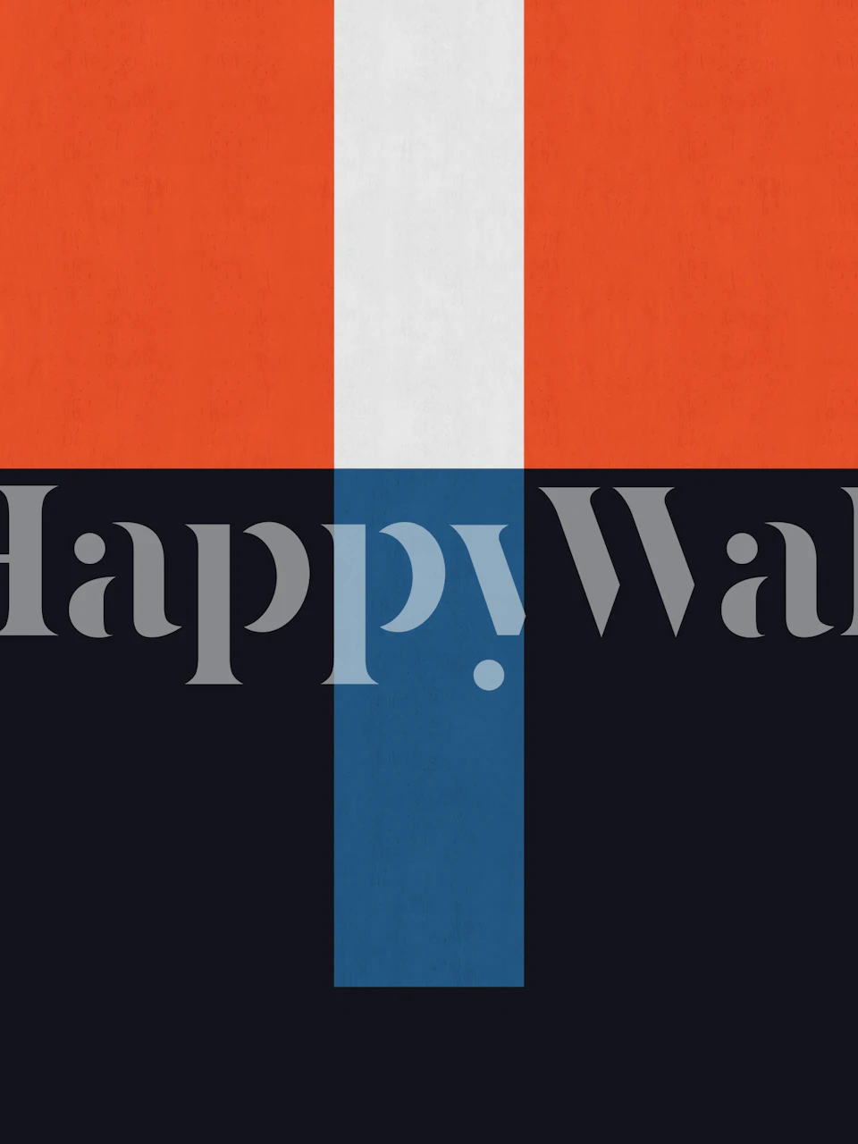 Geometric design in blue, red, and white wallpaper