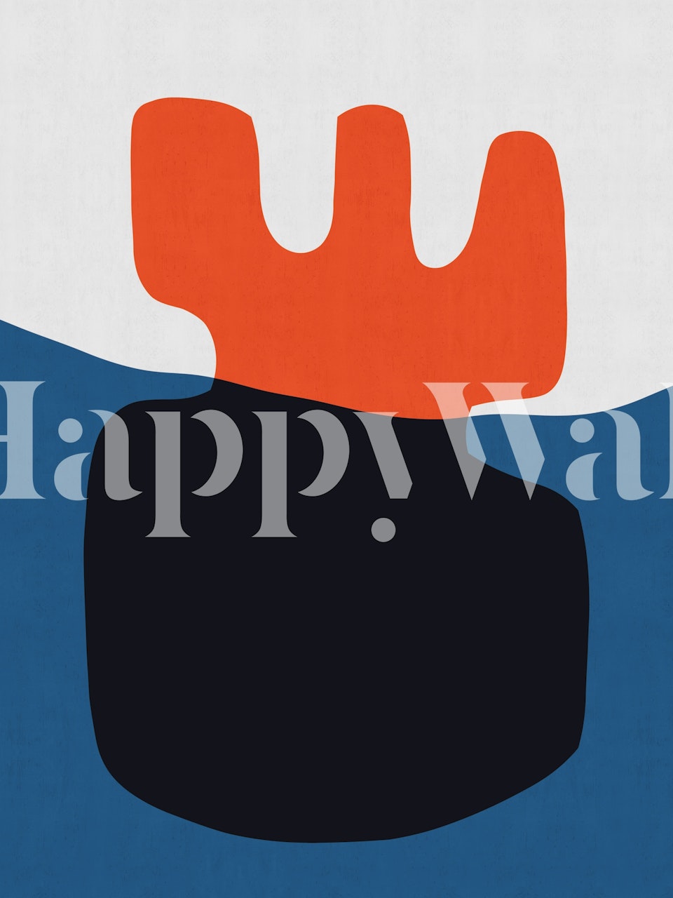 Blue and red abstraktní tapeta v místnosti