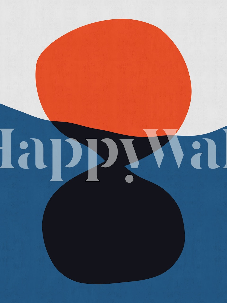 Blue and red moderna tapeta u sobi