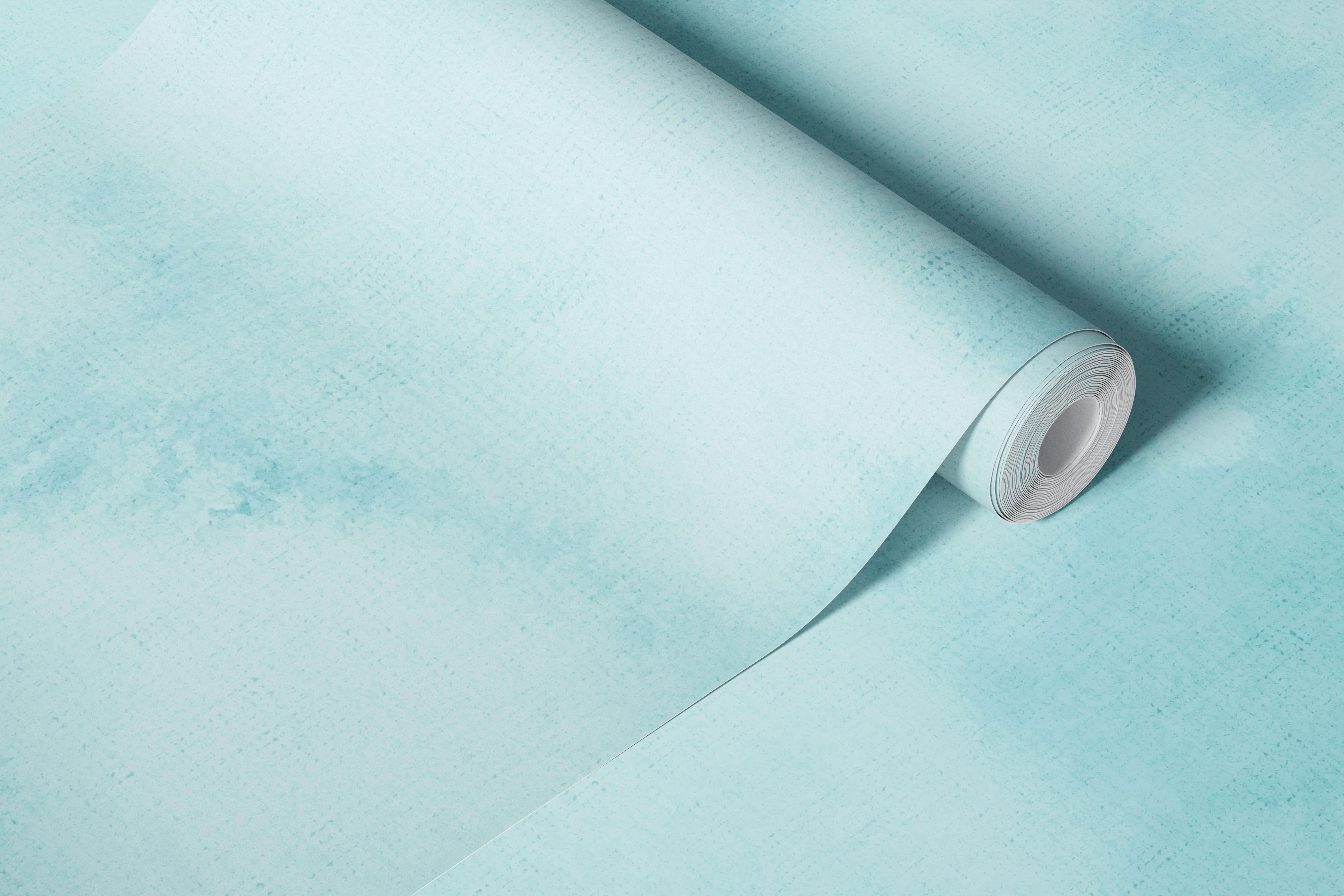 Light turquoise watercolor wallpaper in a room