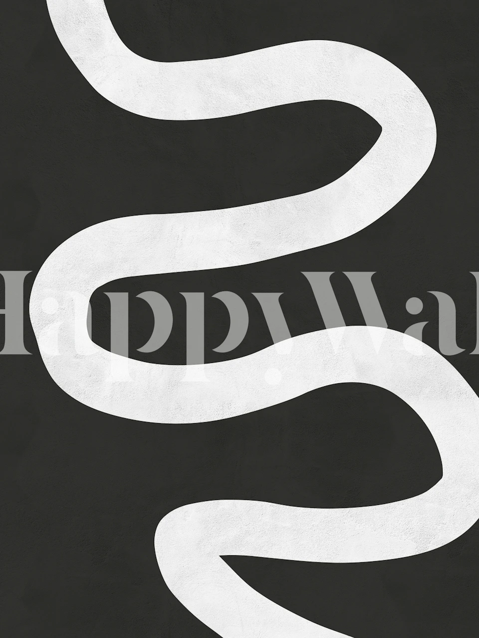 Black and white wavy lines on a dark background wallpaper