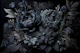 Renaissance Vibes Moody Opulent Flowers Blue