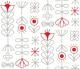 Folk Floral in Red