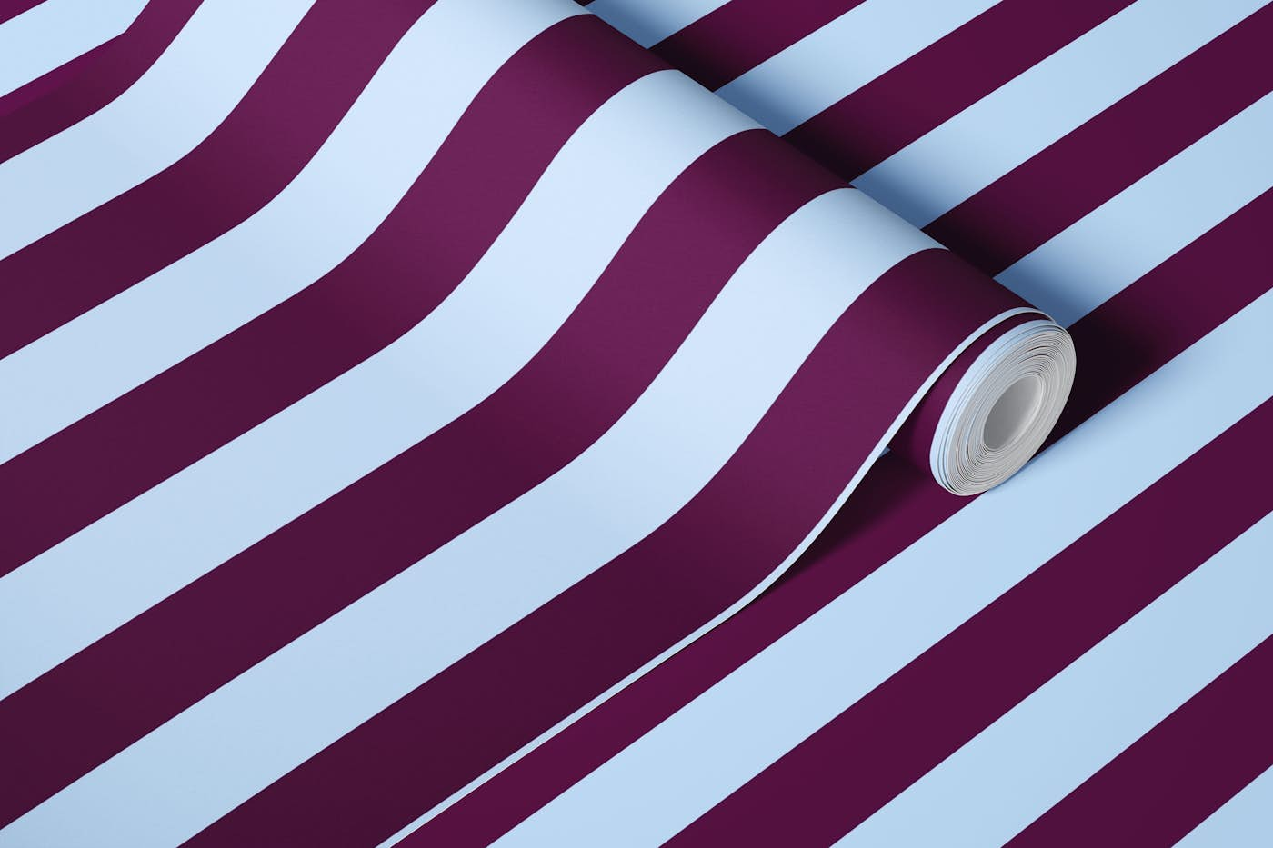 Light Blue-Purple Stripes wallpaper roll