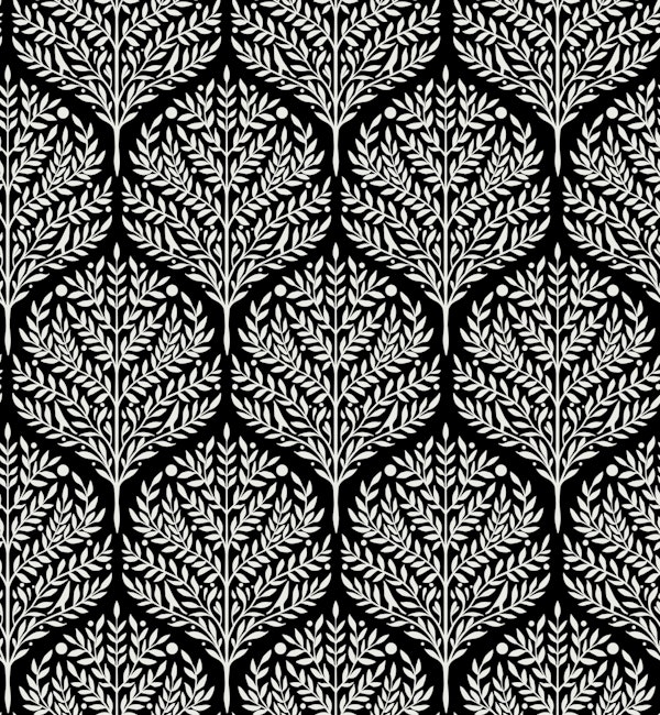 Black forest graphical pattern