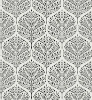 Black and white forest pattern tapeta