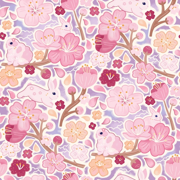 Cherry Blossom Bunnies