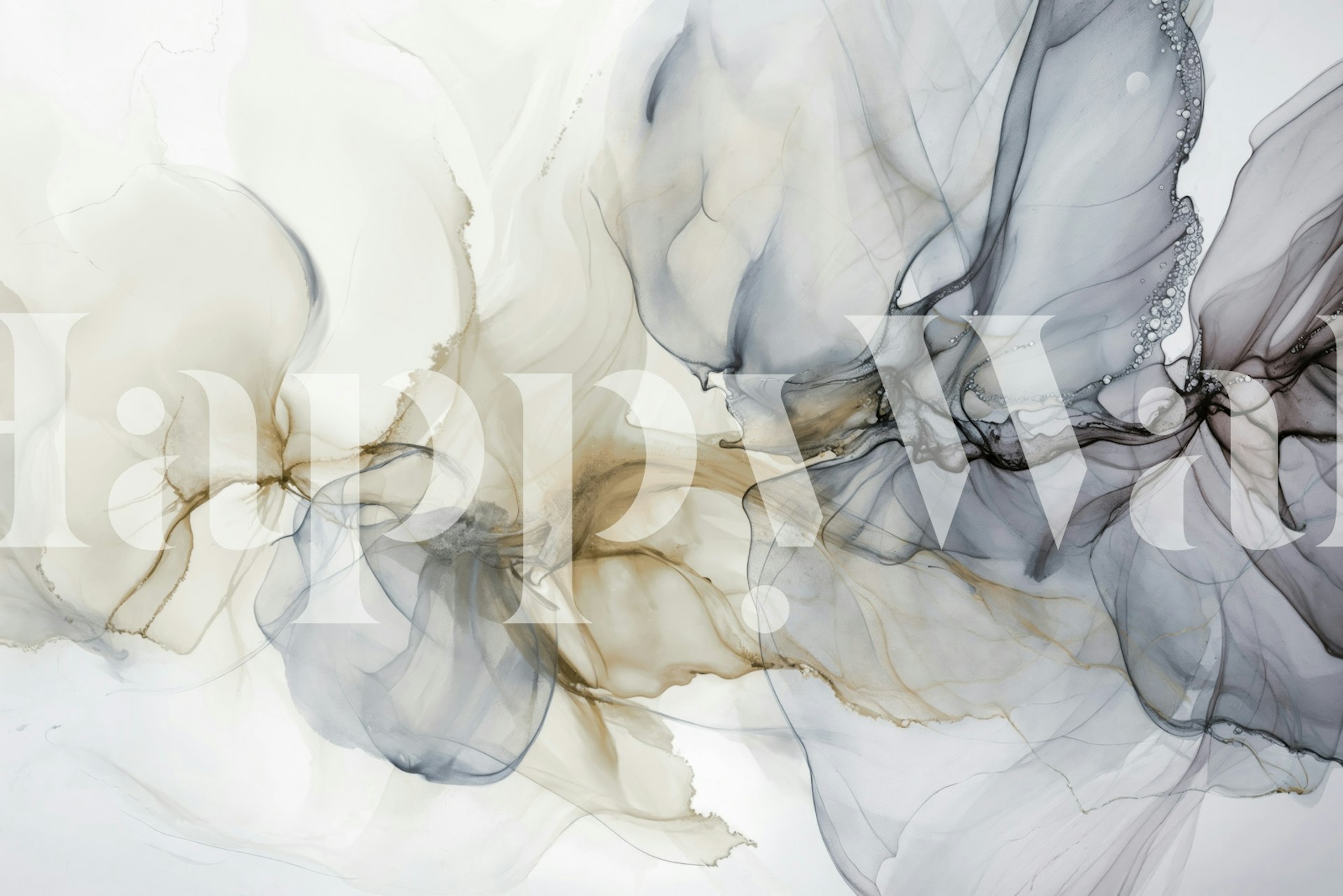 Floating ink wallpaper in light hues