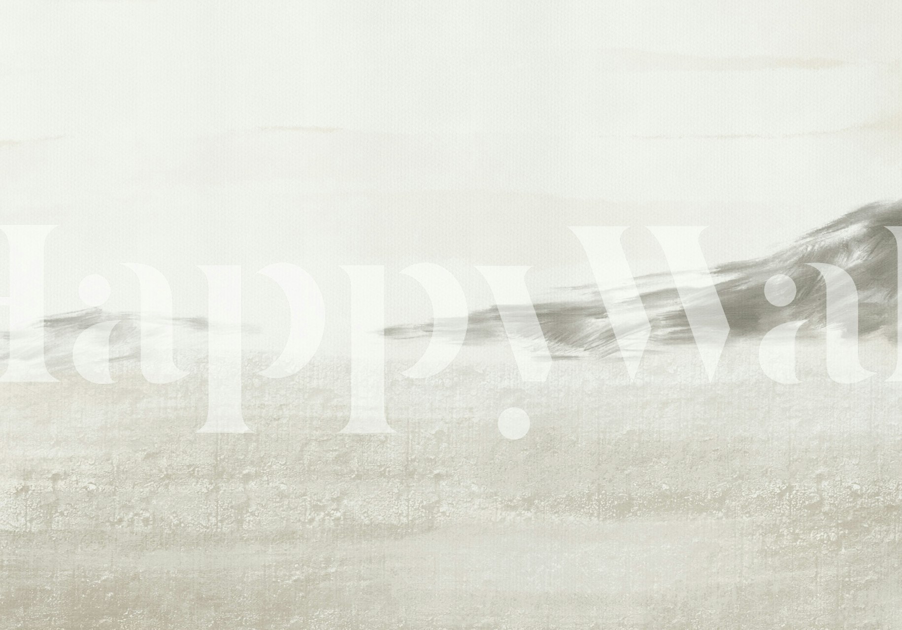 papel pintado Minimal Modern Abstract landscape en una habitación