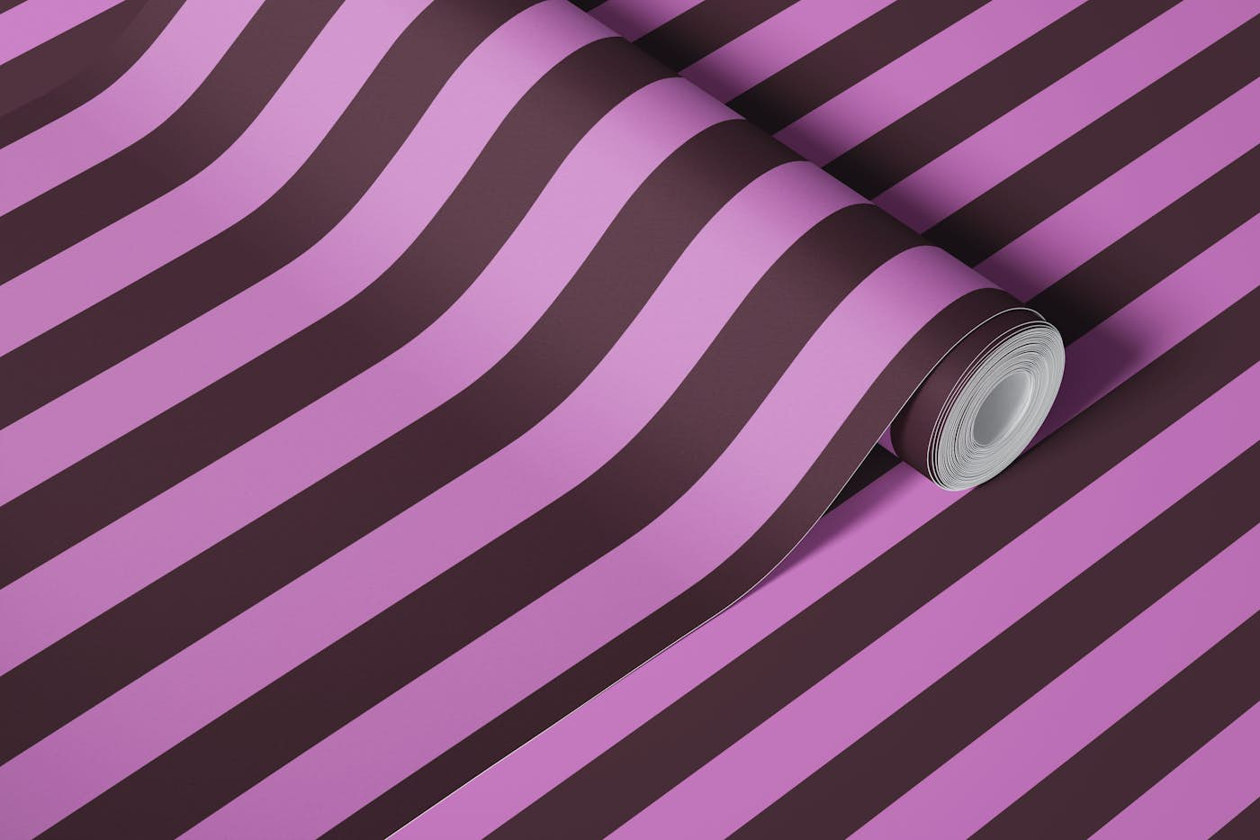 Vintage Purple Stripes wallpaper roll