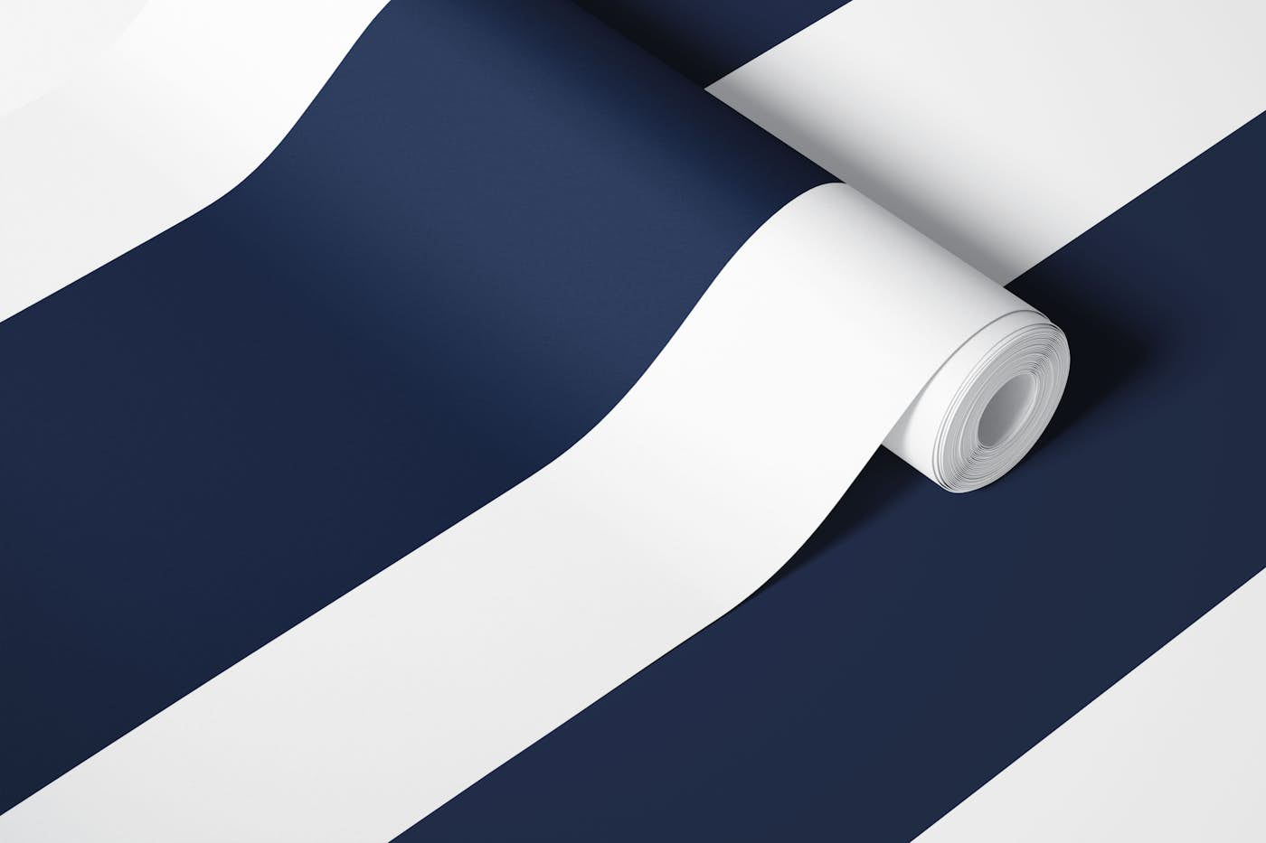 Vintage Navy and White Stripes 2 wallpaper roll