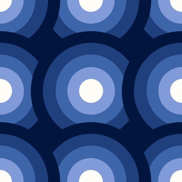 Gradient Circles - Navy