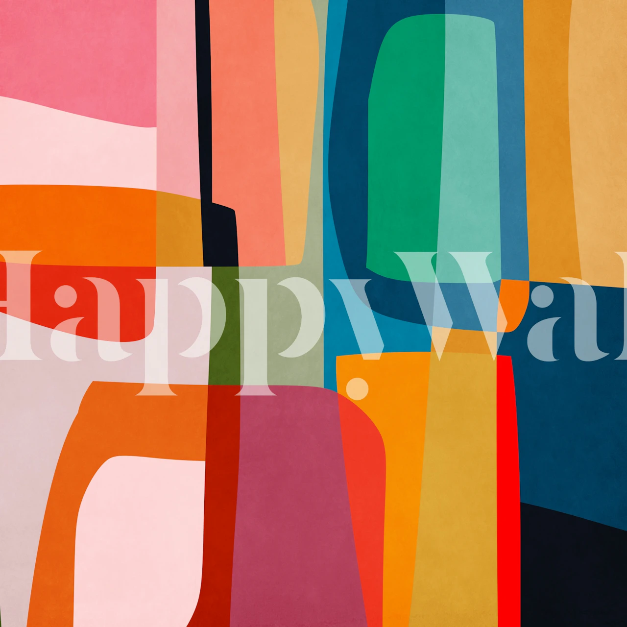 Vibrant Mid Century Modern 8 tapet i et rom