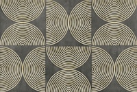Eclectic Circle Modern Art Gold Brown tapetit